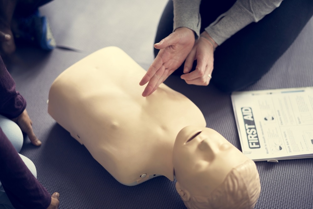 CPR First Aid Training Concept